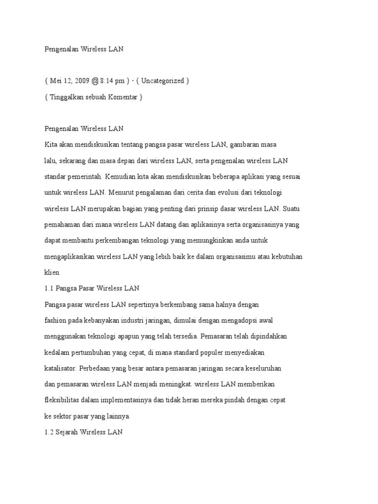 Pen Gen Alan Wireless LAN | PDF