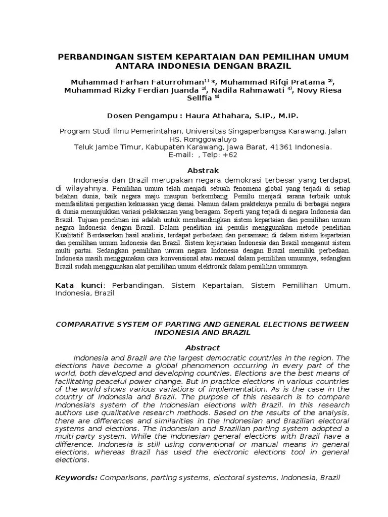 Jurnal Perbandingan | PDF