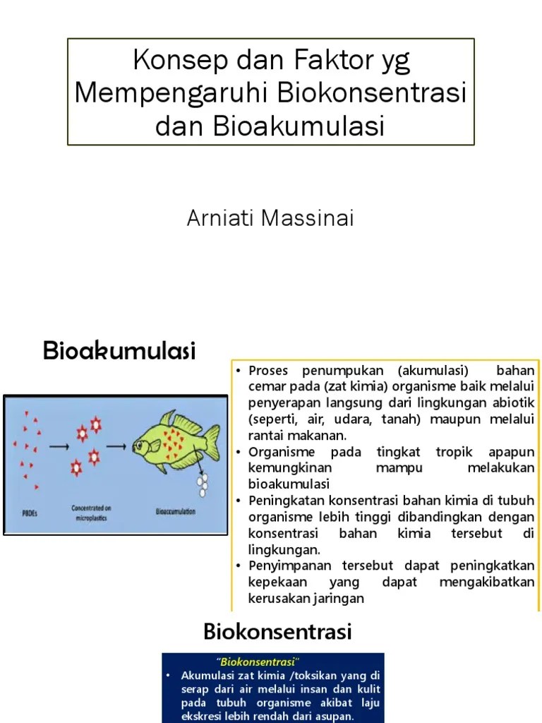 Bioakumilasi Dan Biokonsentrasi | PDF