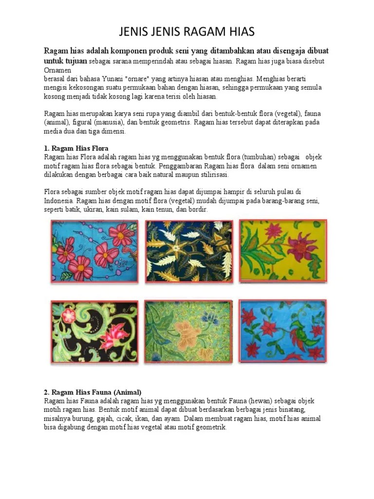 Bentuk Ragam Hias Fauna Disebut Dengan