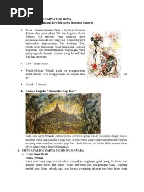 Analisis Seni Nusantara | PDF