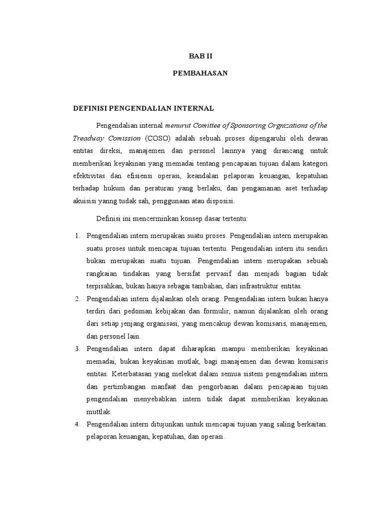 Bab 10 - Pengendalian Internal-2 | PDF