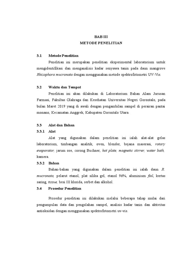 Proposal Metode Penelitian | PDF