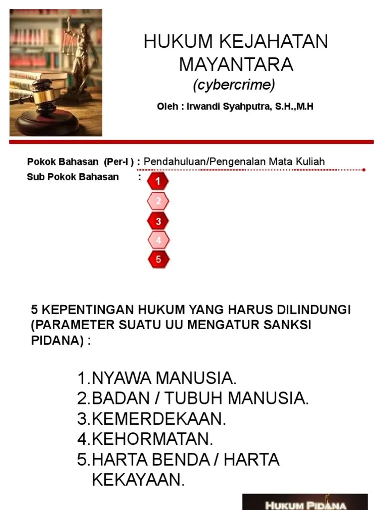 Pengertian, Cyber Law Dan Cyber Crime | PDF