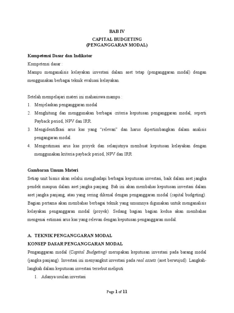 Capital Budgeting | PDF