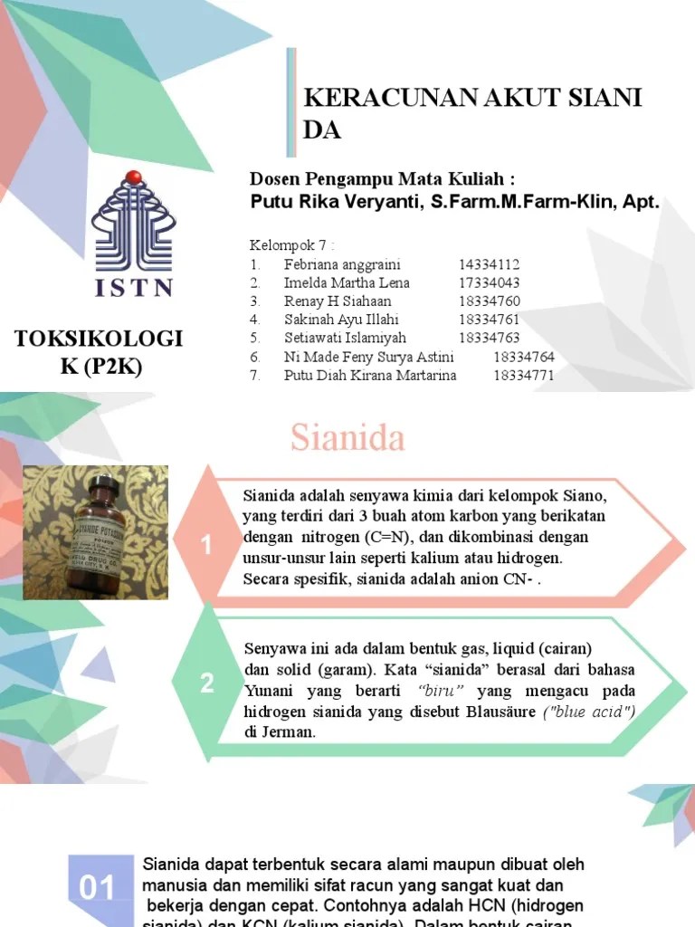 Toksikologi Keracunan Sianida | PDF