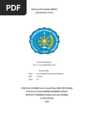 Makalah Astangga Yoga | PDF