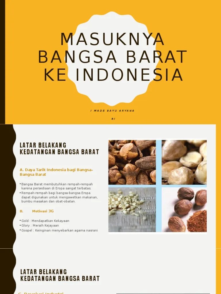 Masuknya Bangsa Barat Ke Indonesia | PDF