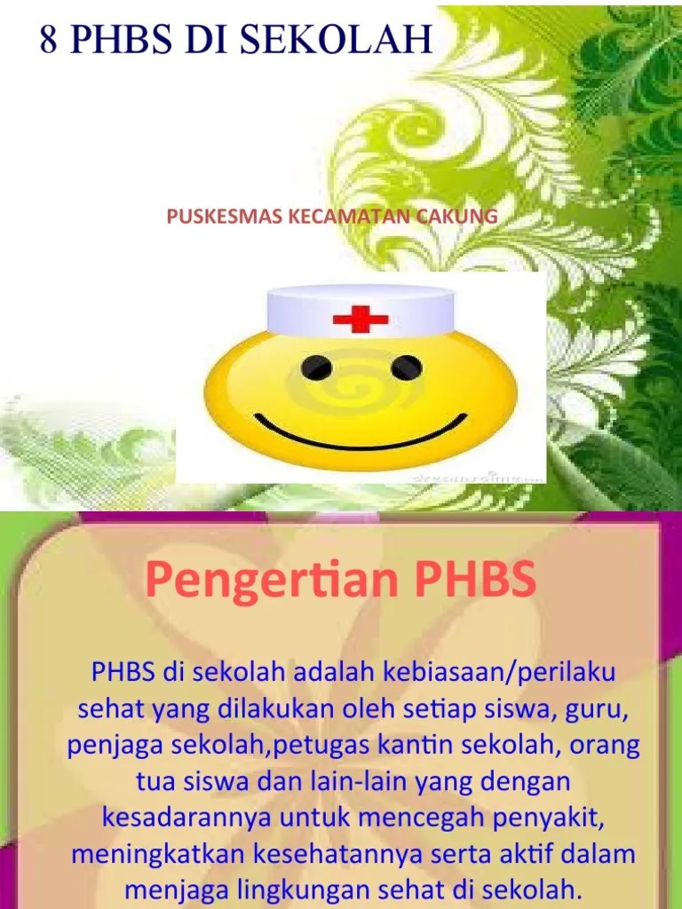 8 Indikator PHBS Sekolah