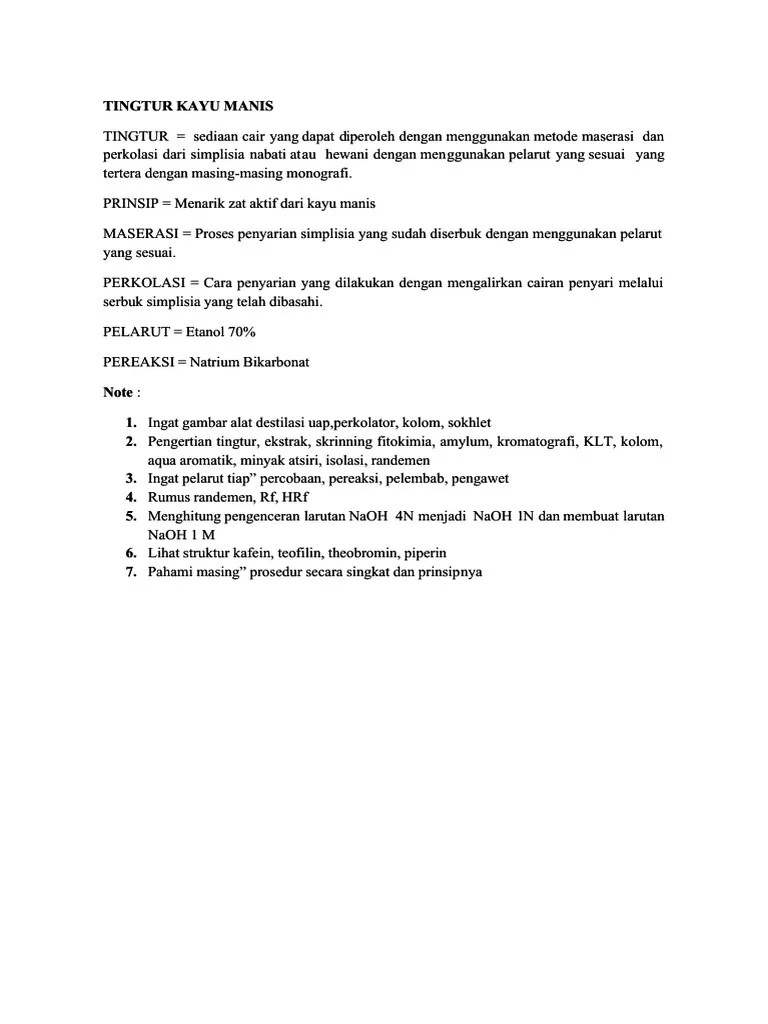 Tingtur-Kayu-Manis 2 | PDF