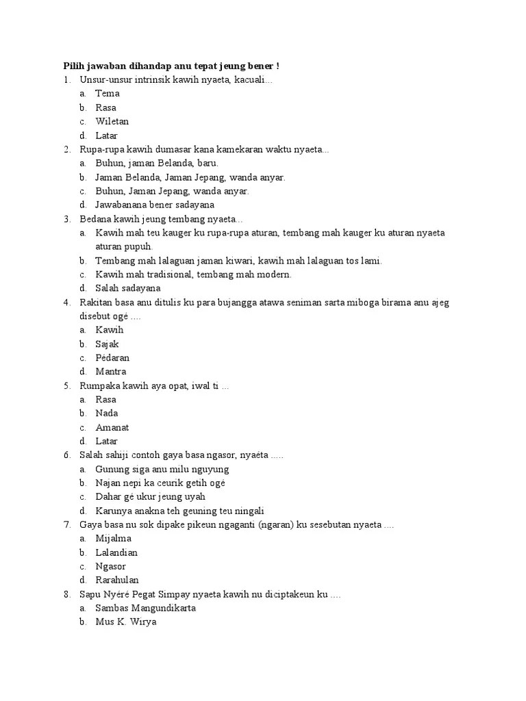 Soal Kawih | PDF | Échecs | Théorie (échecs)