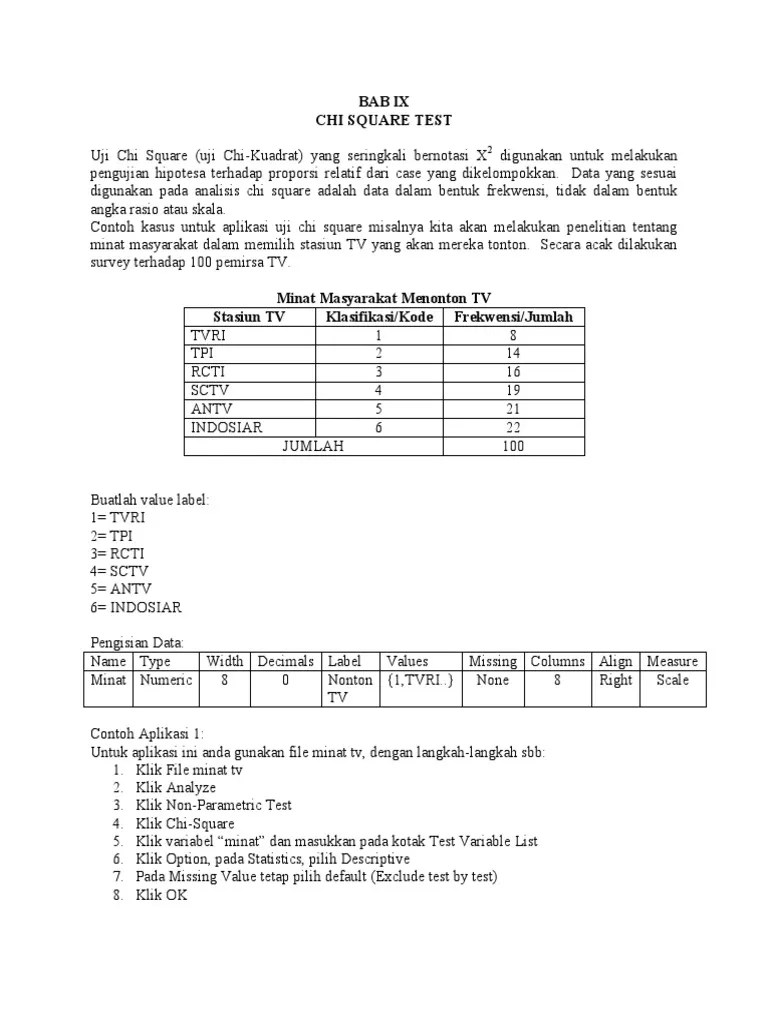 Chi Square Test | PDF