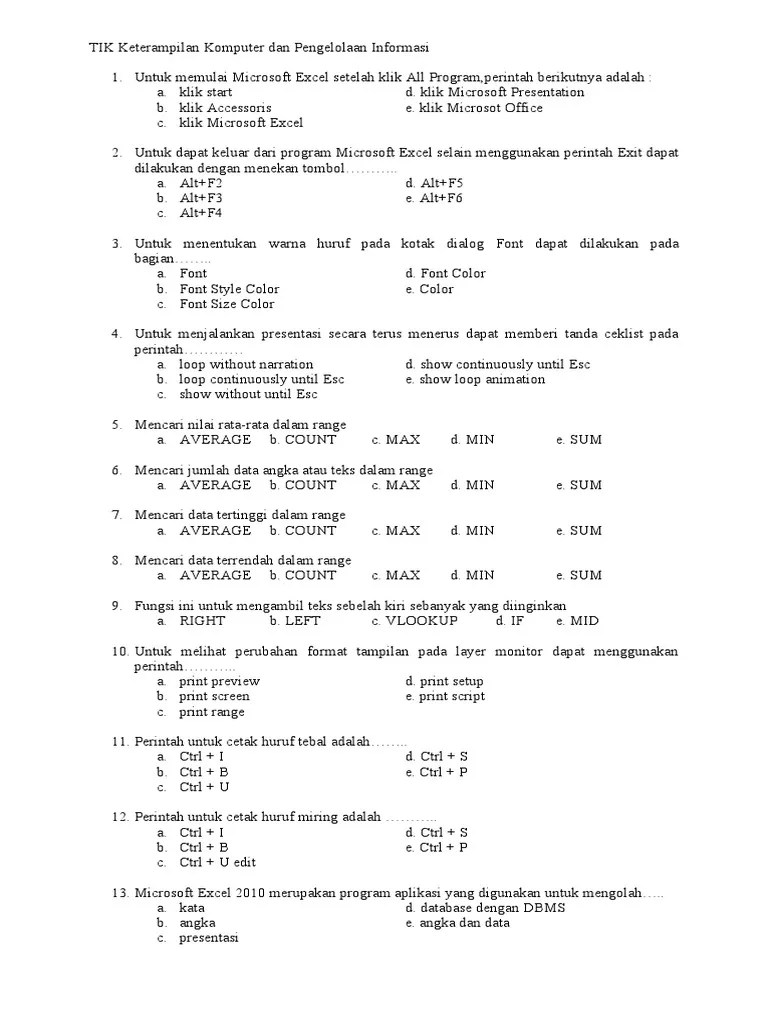 TIK PAS Ganjil | PDF