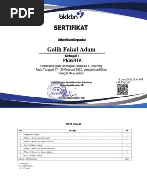 Sertifikat PDF | PDF