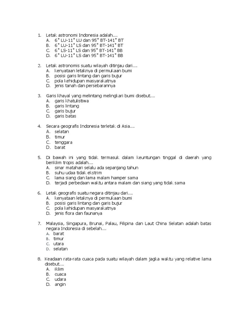 Latihan Soal Paket B Unit 1 | PDF