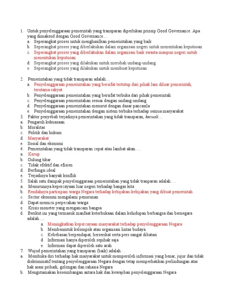 Soal Pilihan Ganda | PDF