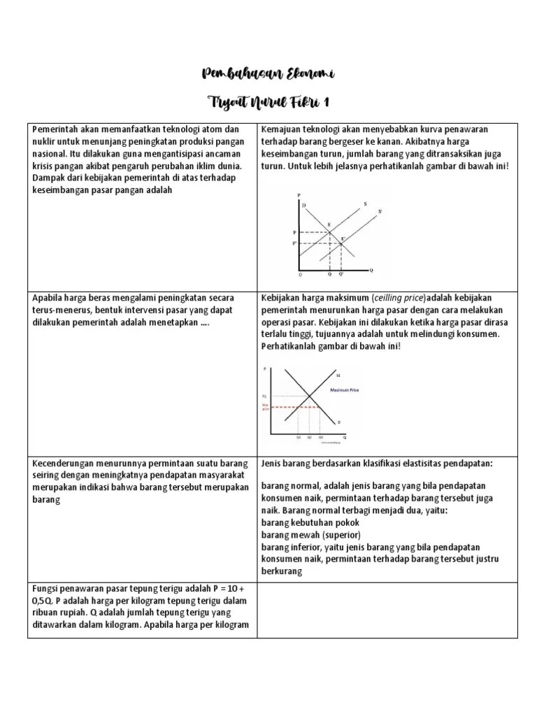 Pembahasan TO NF 1 Ekonomi | PDF