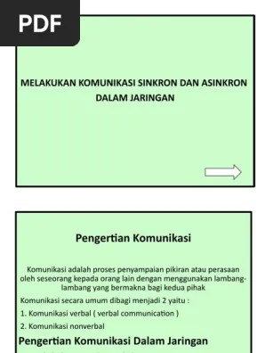 Materi Sinkron Dan Asinkron | PDF