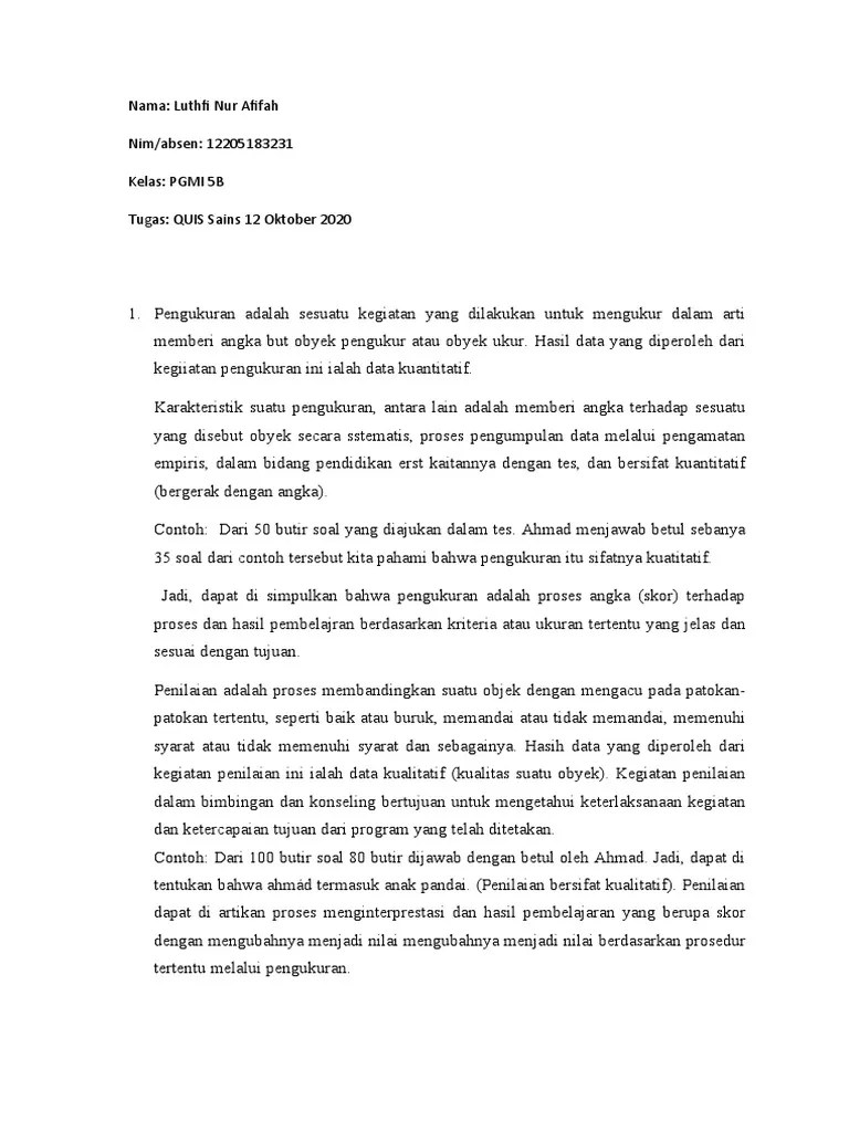 Pembelajaran Sains | PDF