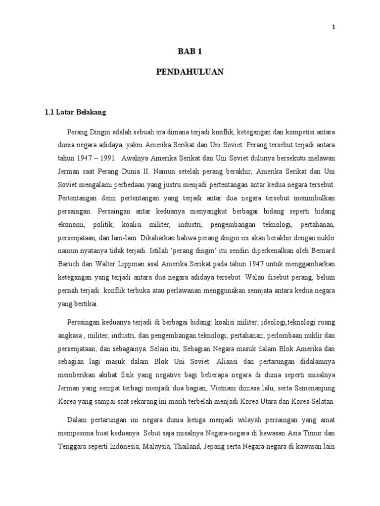 Makalah Perang Dingin | PDF
