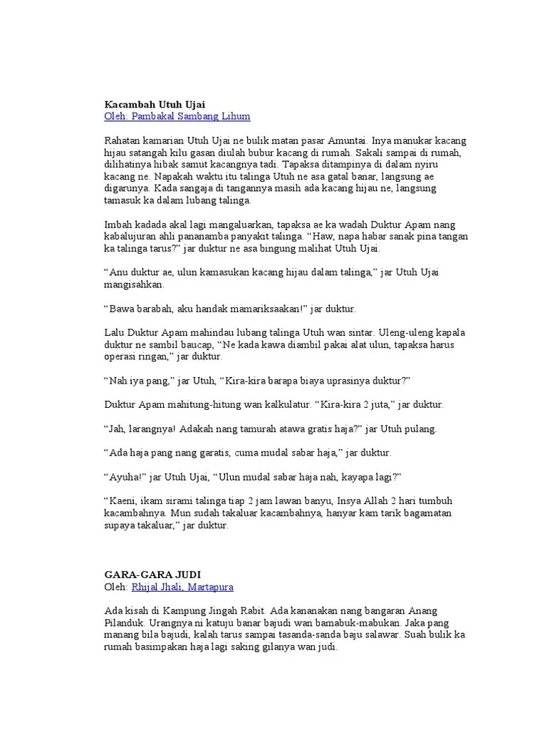 Kisah Banjar Lucu | PDF