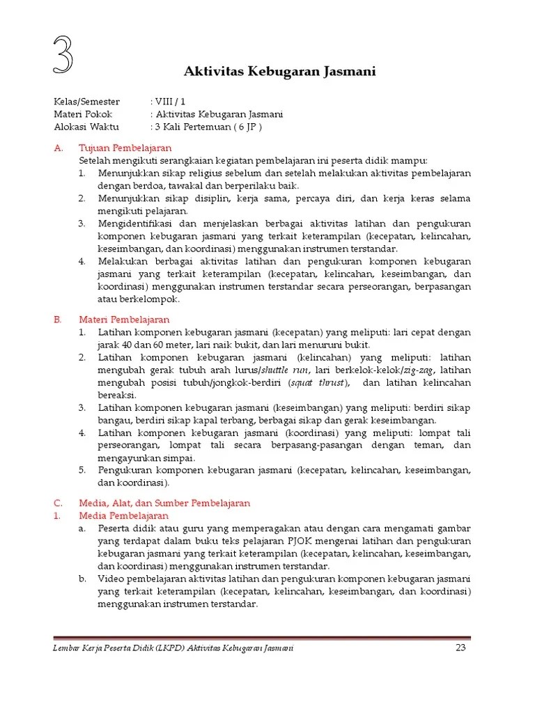 03 LKPD Akt. Kebugaran Jasmani | PDF