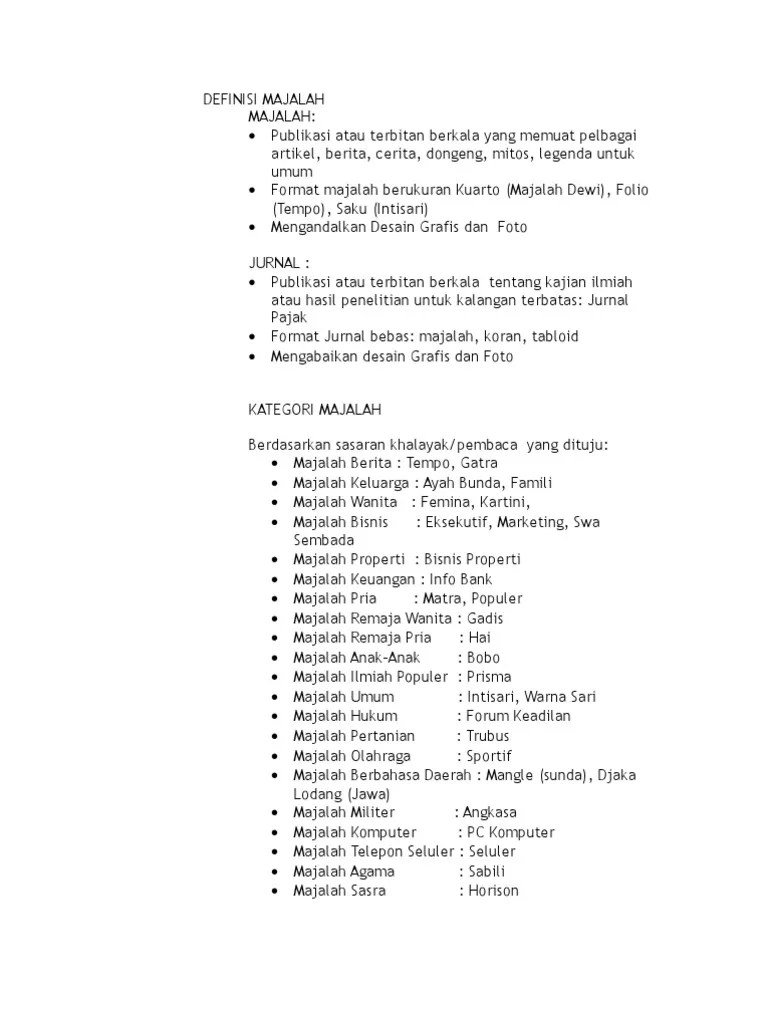 Menulis Artikel Majalah | PDF