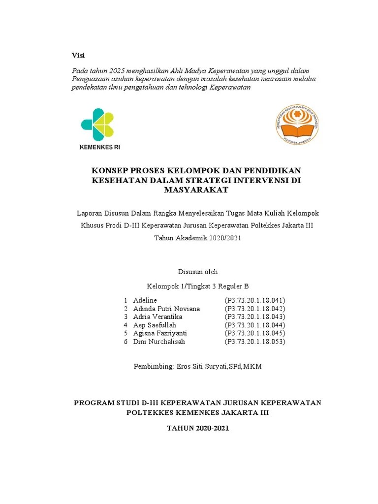 Makalah Proses Kelompok Dan Pendkes Fix | PDF