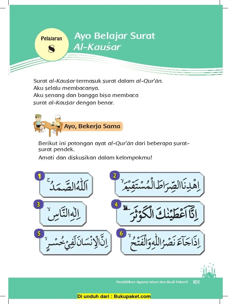 Pelajaran 8 Ayo Belajar Surat Al-Kausar | PDF