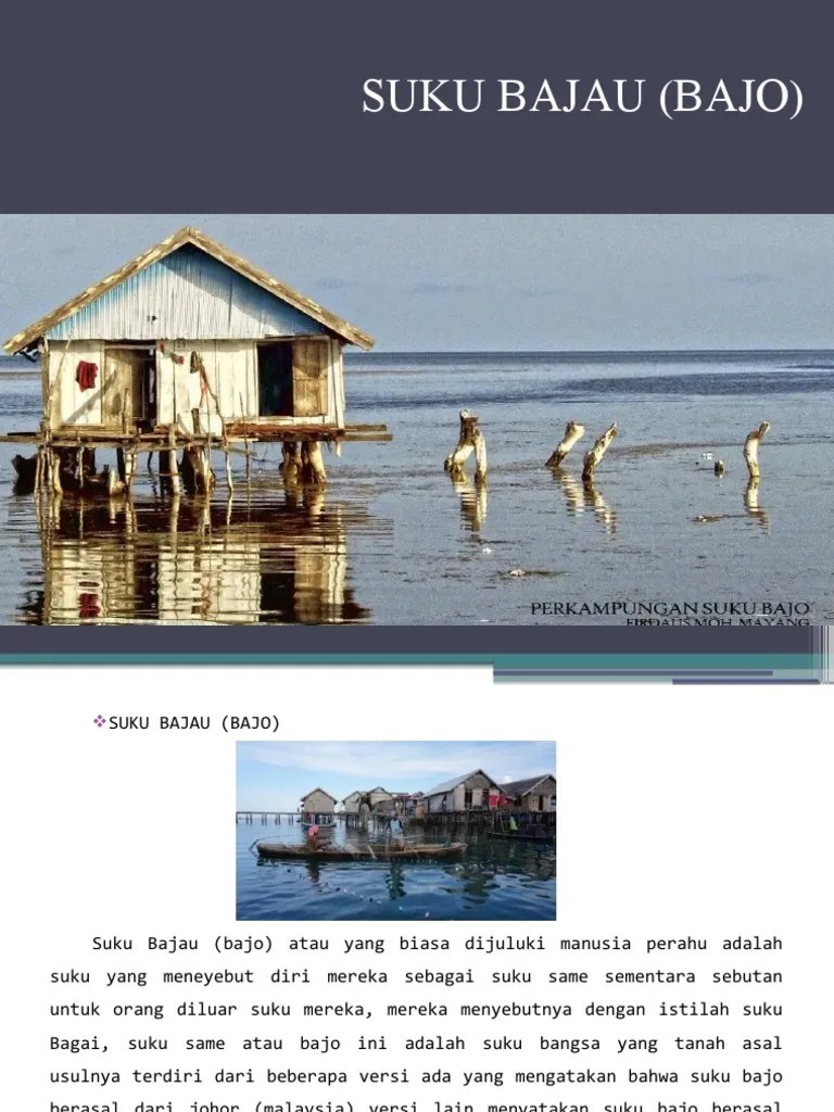 Sejarah Perkembangan Suku Bajo | PDF