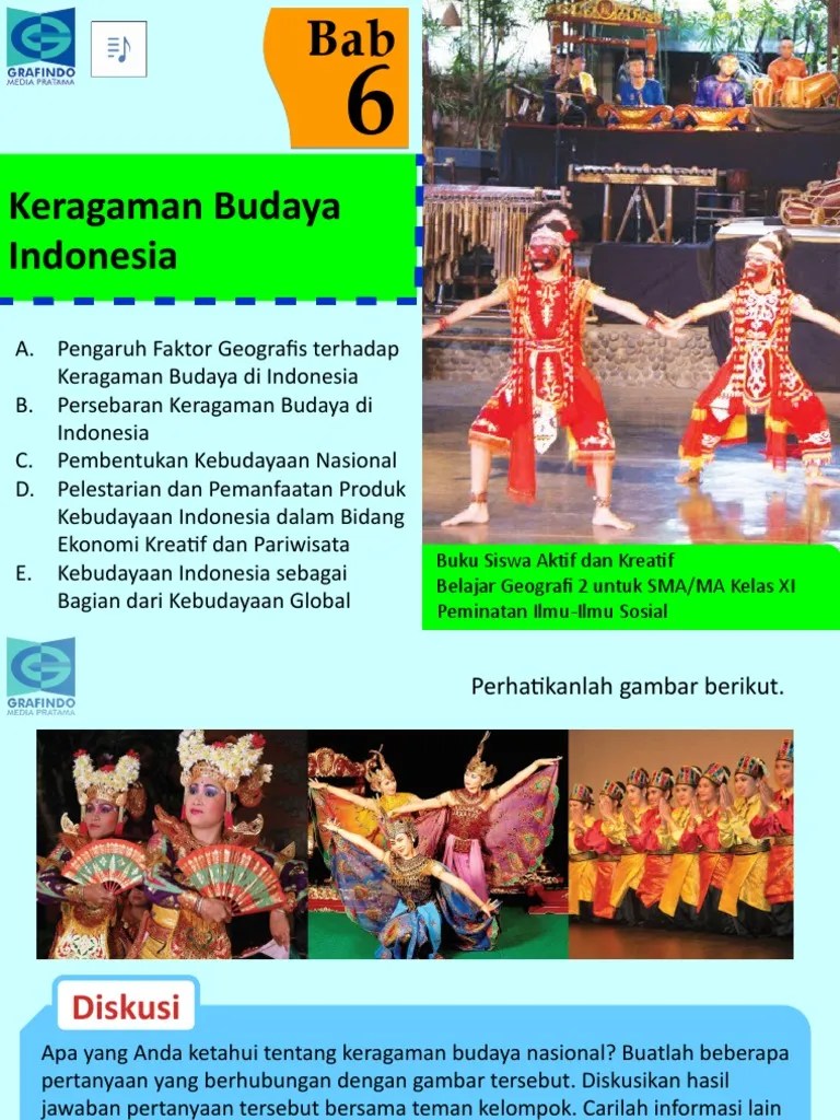 XI Bab 6 Keragaman Budaya Indonesia | PDF