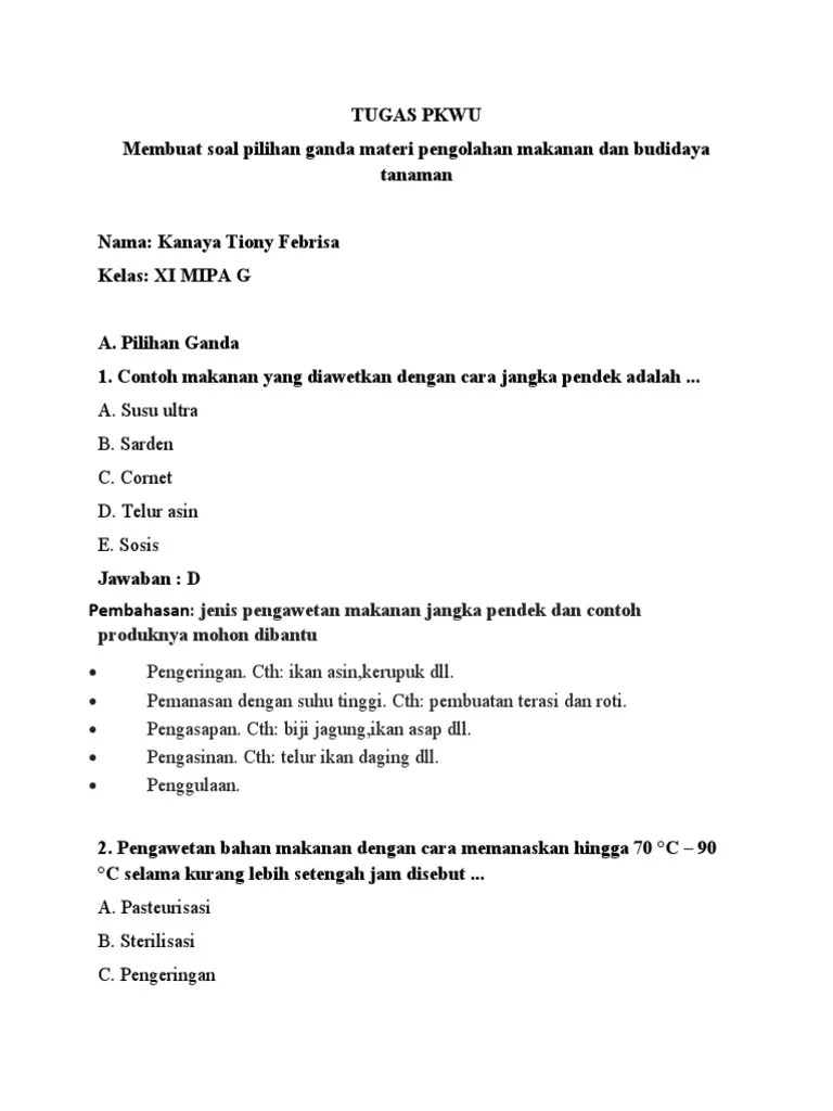 Kumpulan Soal Pkwu | PDF