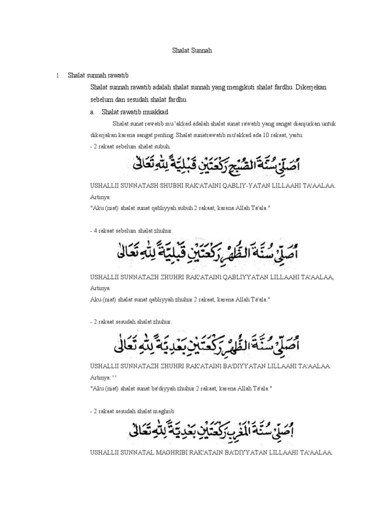 Shalat Sunnah | PDF