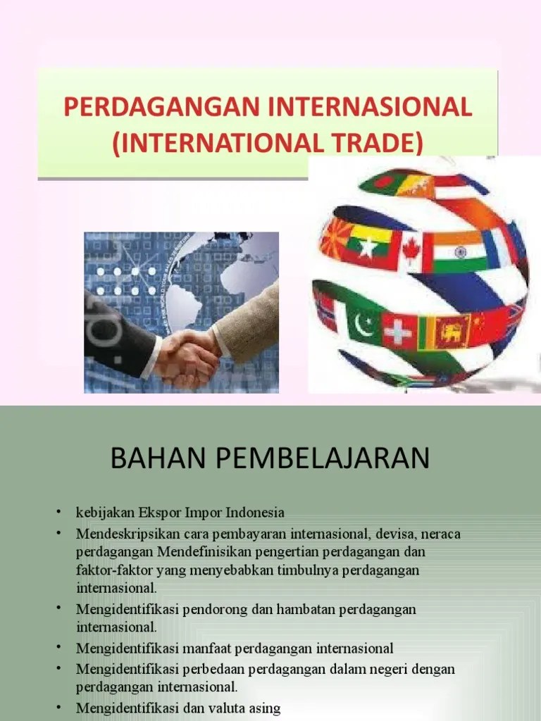 Perdagangan Internasional (International Trade) | PDF