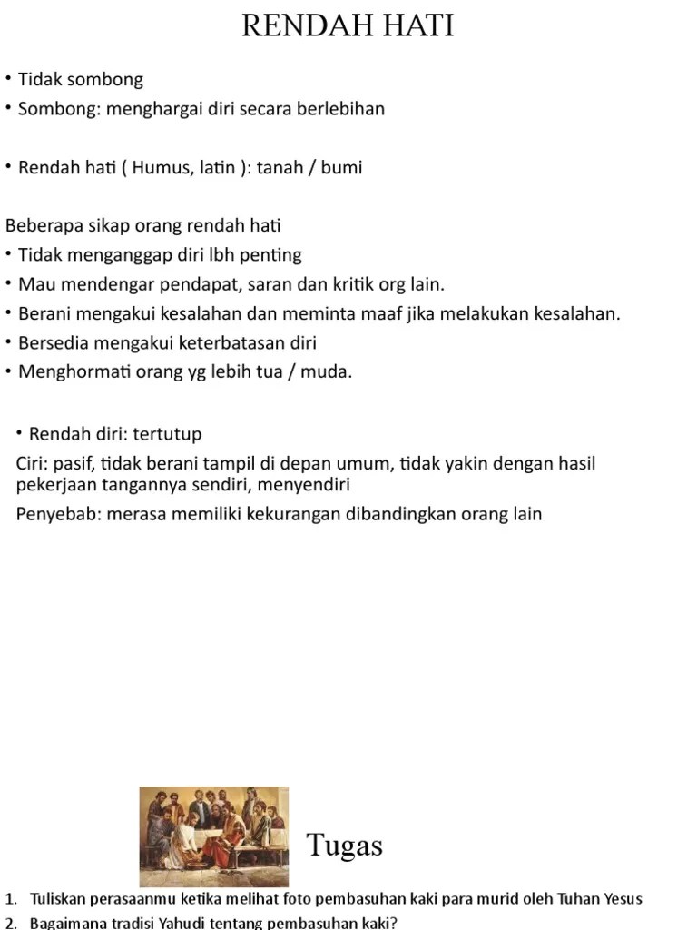 Rendah Hati | PDF