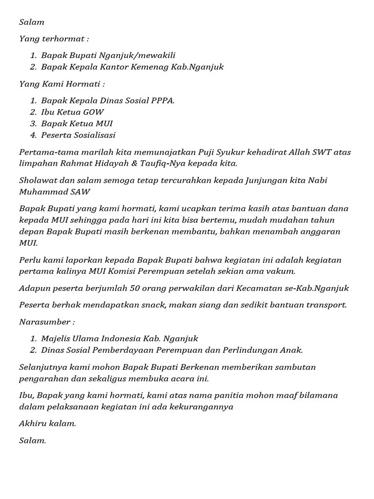 Salam SaMBUTan Panitia | PDF