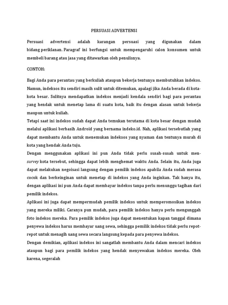Persuasif Advertensi | PDF