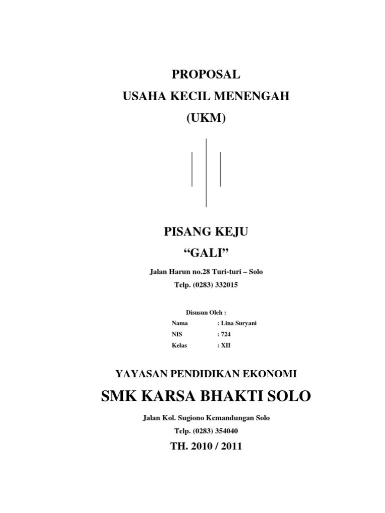Contoh Proposal Usaha Makanan Donat – Pigura