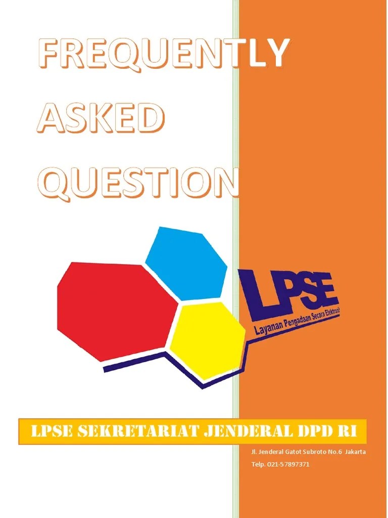 Faq Layanan Pengadaan Secara Elektronik | PDF