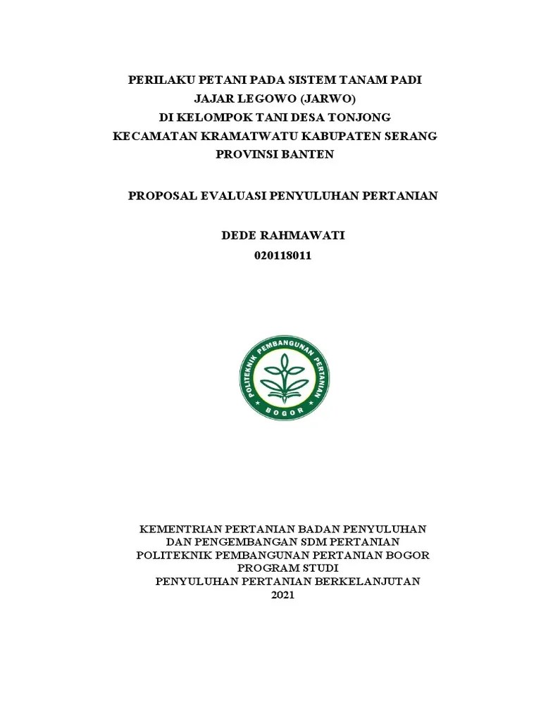 (Dede Rahmawati (020118011) ) Proposal Evaluasi | PDF