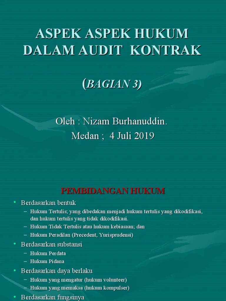 ASPEK HUKUM KONTRAK Rev 1 | PDF