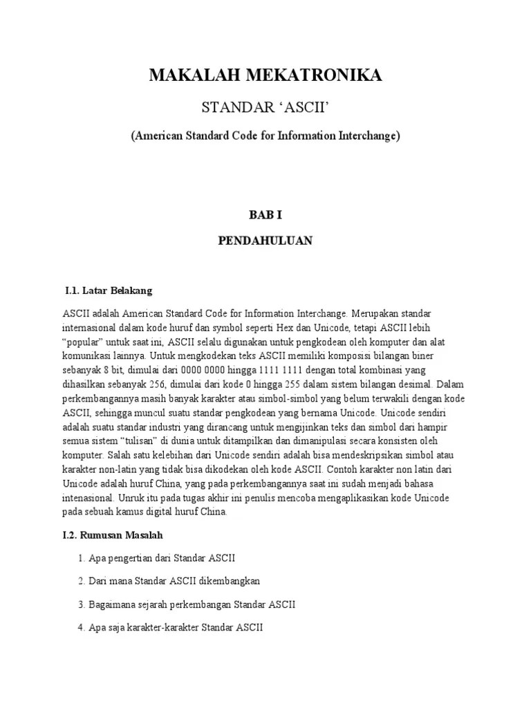 Makalah ASCII | PDF