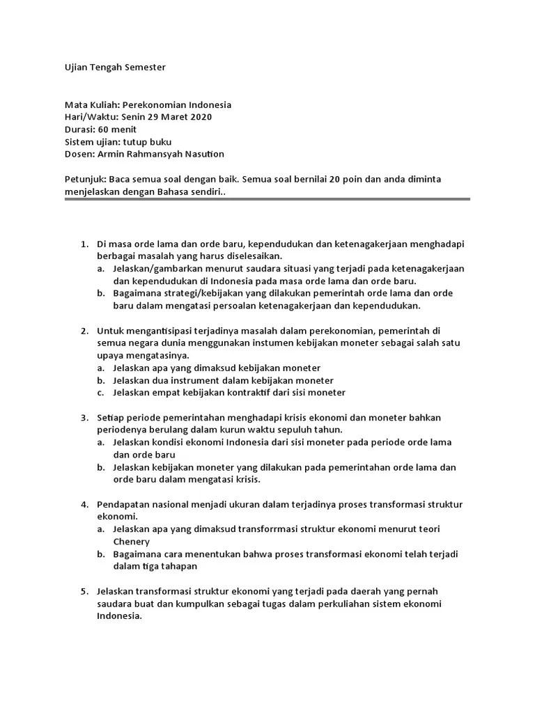 29 Maret 2021 UTS Pendeko