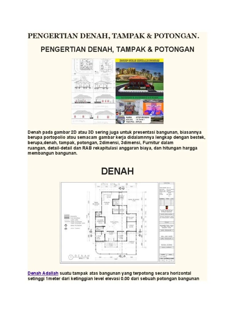 Pengertian Denah | PDF