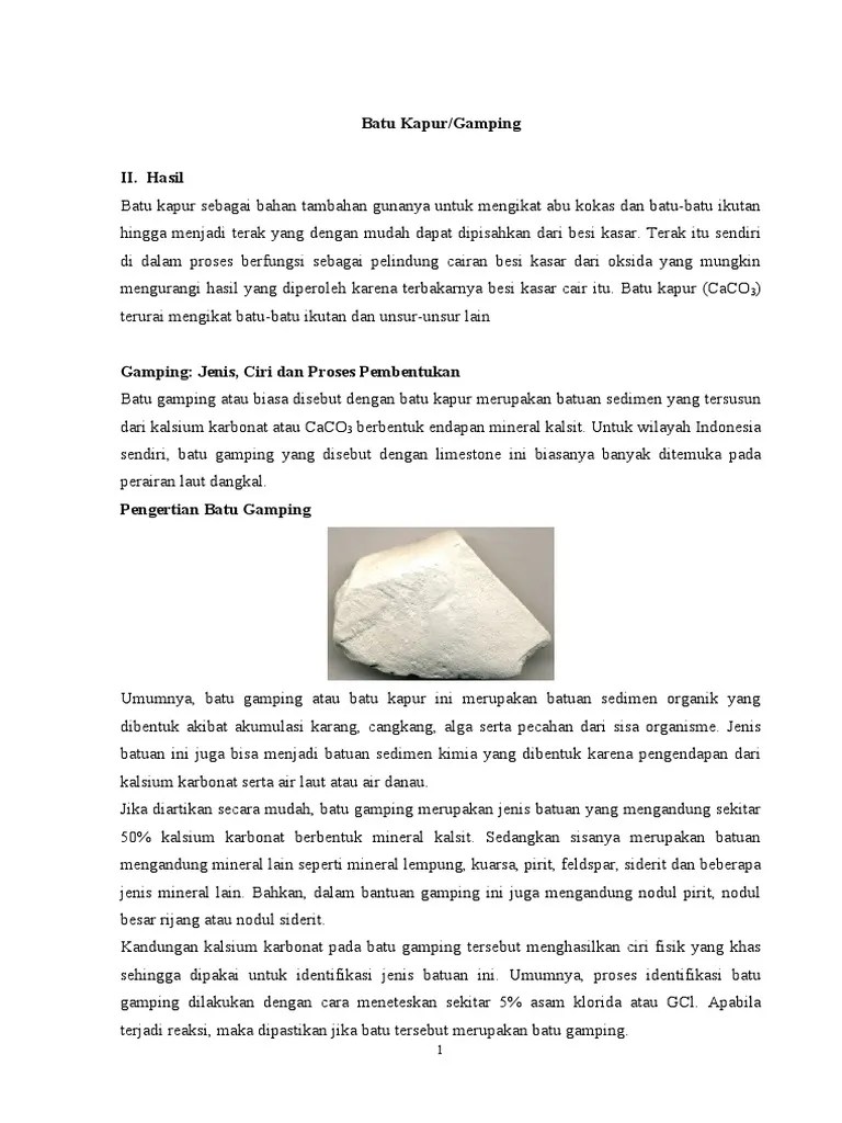 7 TN RTPBT 2020 Batu Kapur | PDF