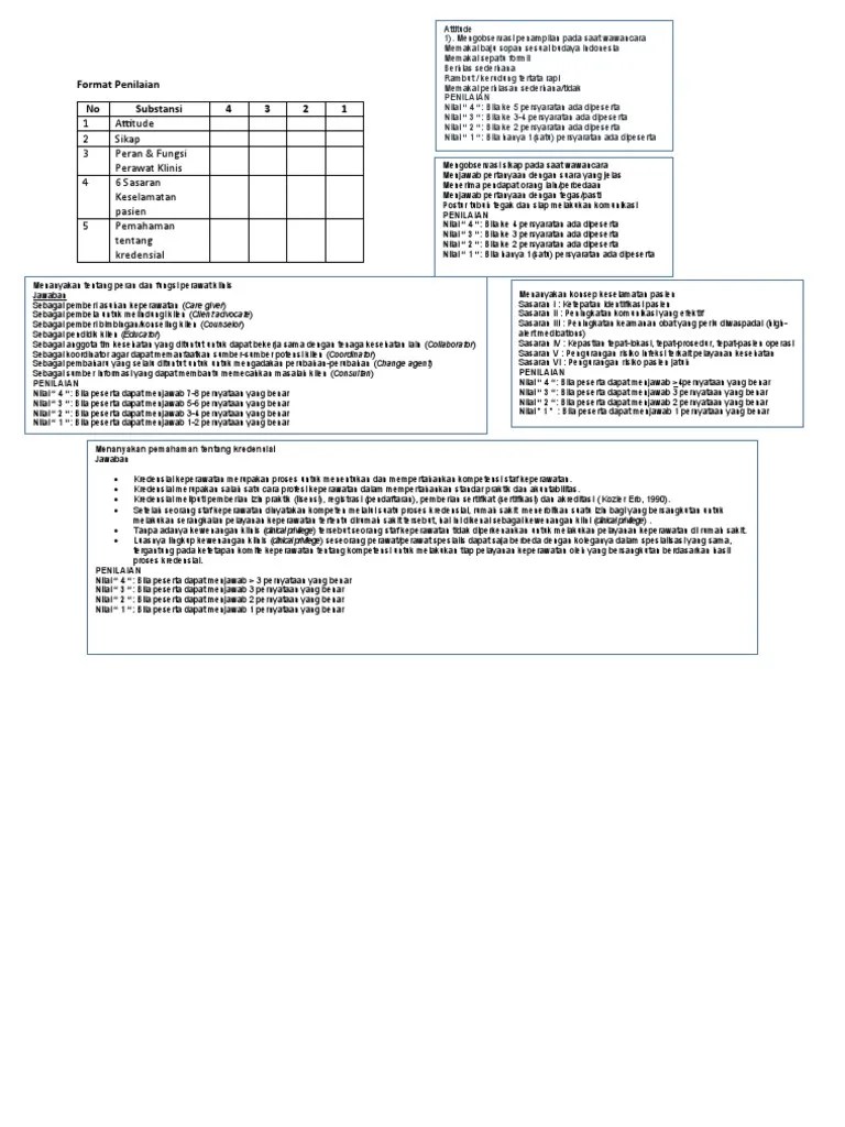 Format Penilaian | PDF
