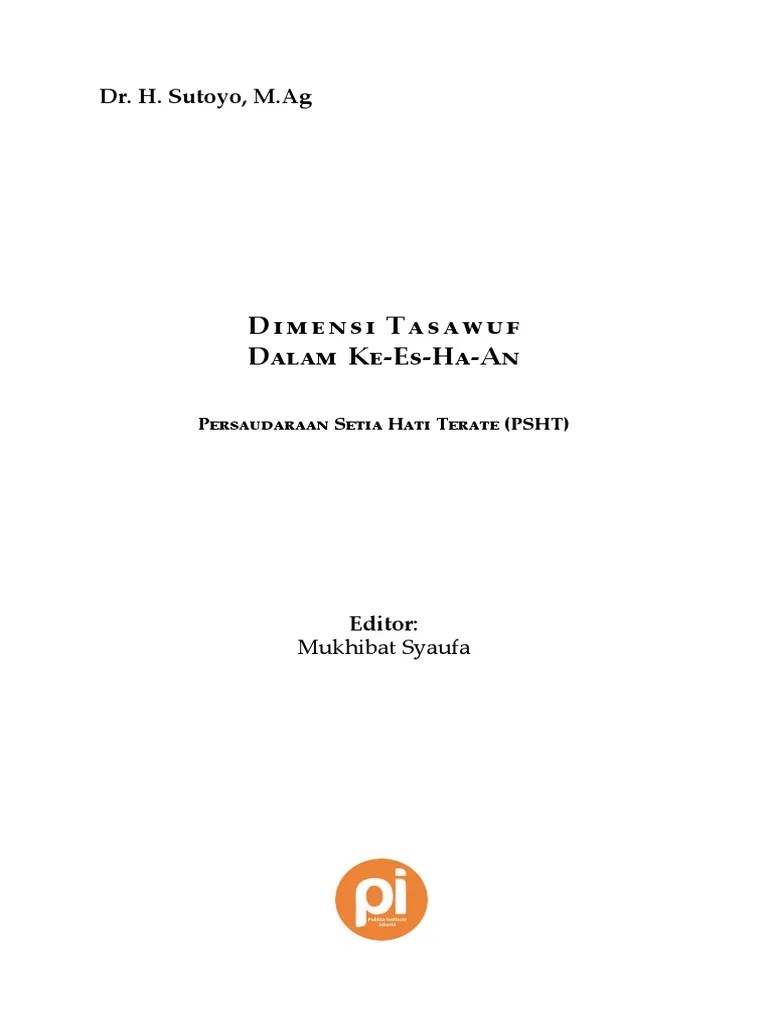 Dimensi Tasawuf Dalam keSHan | PDF