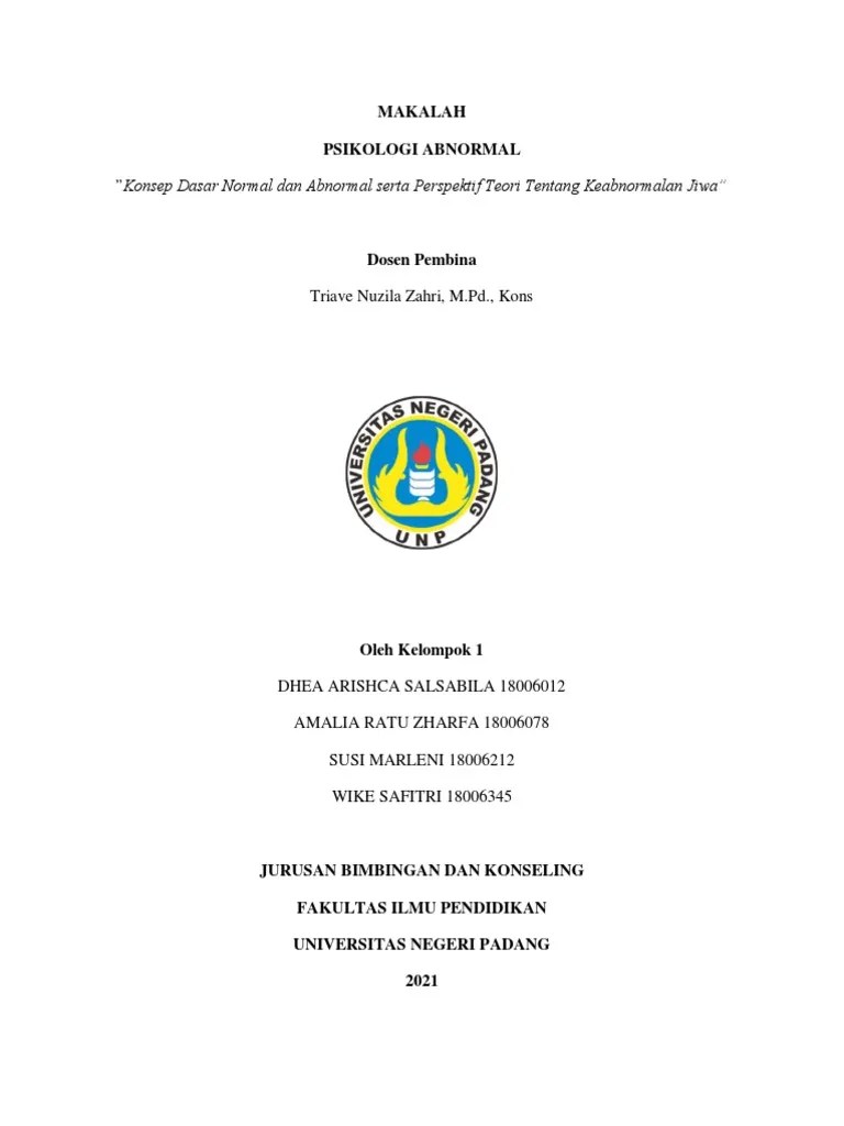 Makalah Abnormal | PDF