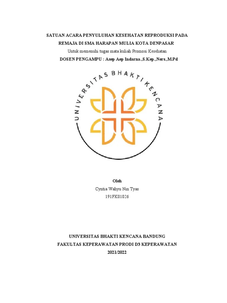 SAP Kesehatan Remaja | PDF