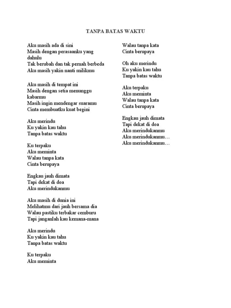 Tanpa Batas Waktu